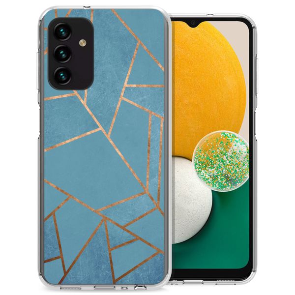 imoshion Design hoesje Samsung Galaxy A13 (5G) / A04s - Grafisch Koper / Blauw