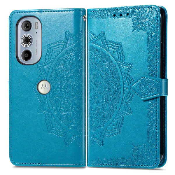 imoshion Mandala Bookcase Motorola Edge 30 Pro / Edge Plus (2022) - Turquoise