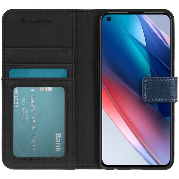 imoshion Luxe Bookcase Oppo Find X3 Lite - Donkerblauw