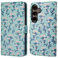 imoshion Design Bookcase Samsung Galaxy S24 - Blue Flowers