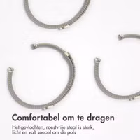 imoshion Milanees magnetisch bandje Apple Watch Series 1 - 9 / SE (38/40/41 mm) | Series 10 / 11 (42 mm) - Maat M - Champagne Gold