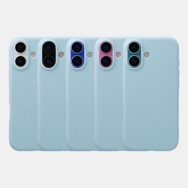 imoshion Texture Backcover Apple iPhone 16 - Lichtblauw
