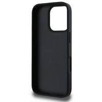 Guess 4G Metal Logo Backcover iPhone 16 Pro Max - Zwart