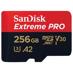 SanDisk microSD Extreme PRO -256GB - Inclusief SD adapter en RescuePro Deluxe - UHS-I/U3/Full HD/4K UHD