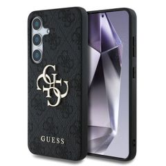 Guess 4G Metal Logo Backcover Samsung Galaxy S25 - Zwart