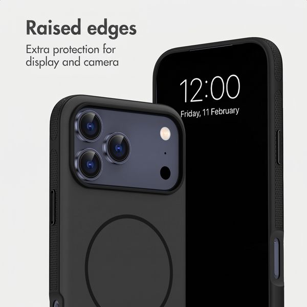 imoshion Colour Back Cover with Thin MagSafe Ring Apple iPhone 17 Pro - Black