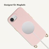Selencia Rivièra MagSafe Back Cover with detachable hooks Apple iPhone 17e / 16e - Sorbet Pink