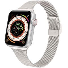 imoshion Milanees vouwbandje Apple Watch Series 1 t/m 9 / SE (38/40/41 mm) | Series 10 (42 mm) - Sterrenlicht