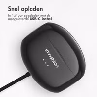 imoshion Aura Pro Draadloze In-ear Oordopjes - Active Noise Cancelling (ANC) - Zwart