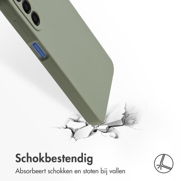 Accezz Liquid Silicone Backcover Samsung Galaxy A17 - Cooper Green