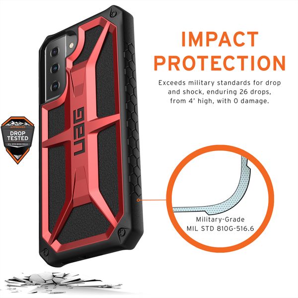 UAG Monarch Backcover Samsung Galaxy S21 Plus - Crimson Red