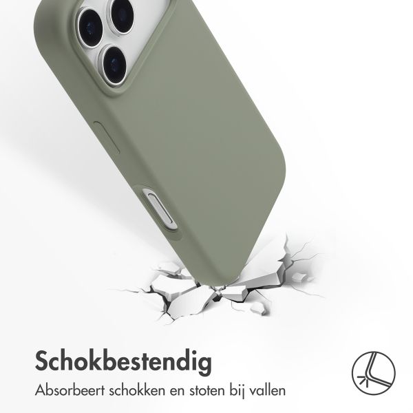 Accezz Liquid Silicone Backcover met MagSafe Apple iPhone 17 Pro - Cooper Green