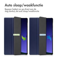 imoshion Trifold Bookcase Samsung Galaxy Tab S10 Ultra / Tab S9 Ultra - Donkerblauw
