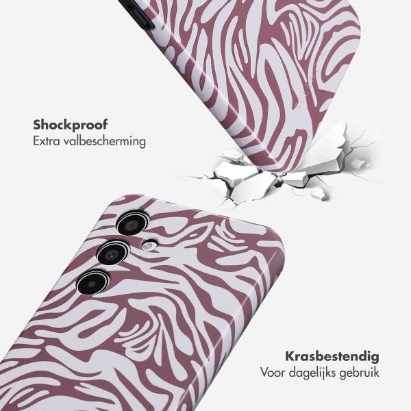 Selencia Vivid Backcover Samsung Galaxy A35 - Trippy Swirl Dark Rose