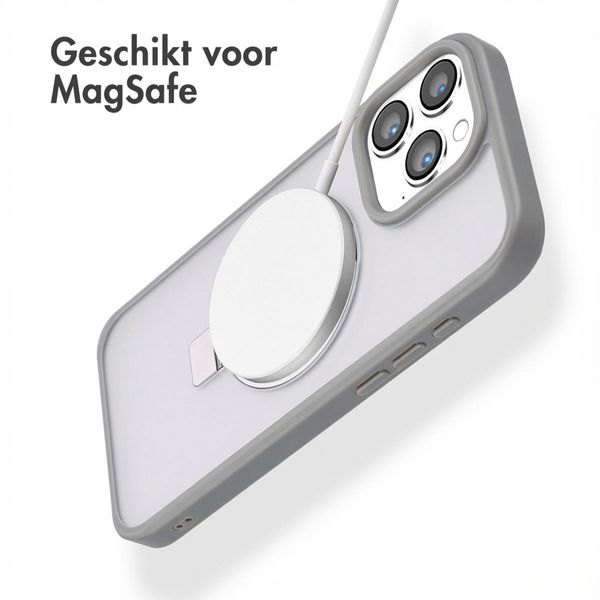 Accezz Ring Stand Backcover met MagSafe Apple iPhone 16 Pro Max - Grijs