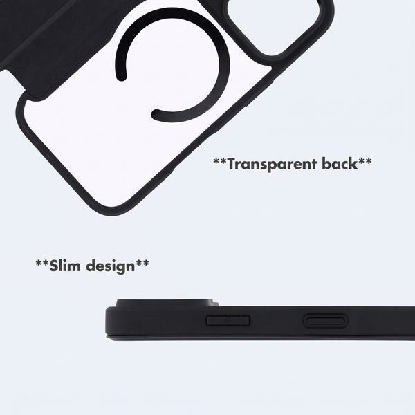 imoshion Transparent Wallet Case with MagSafe Apple iPhone 18 Pro / 17 Pro - Black