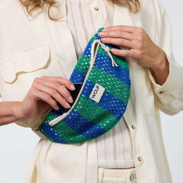 Wouf Crochet Waist Bag - Crossbody Bag - Heuptasje dames - Mistral