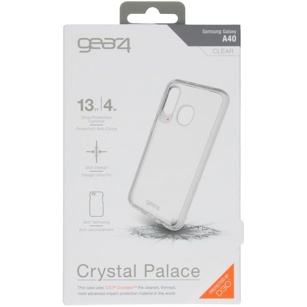 ZAGG Crystal Palace Backcover Samsung Galaxy A40 - Transparant