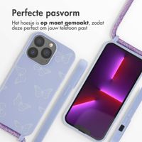 imoshion Siliconen design hoesje met koord Apple iPhone 13 Pro - Butterfly