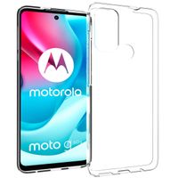 Accezz Clear Backcover Motorola Moto G60s - Transparant