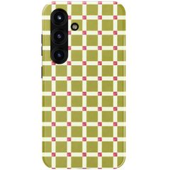 Selencia Vivid Backcover Samsung Galaxy S25 - Check This Olive