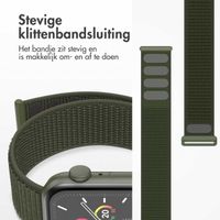 imoshion Nylon bandje Apple Watch Series 1 t/m 9 / SE (38/40/41 mm) | Series 10 / 11 (42 mm) - Army Green