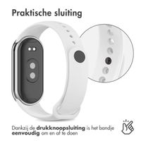 imoshion Siliconen Sport bandje Xiaomi Smart Band 8 / 9 - Wit
