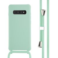 imoshion Siliconen hoesje met koord Samsung Galaxy S10 Plus - Mintgroen