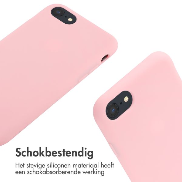 imoshion Siliconen hoesje met koord Apple iPhone SE (2022 / 2020) / 8 / 7 - Roze
