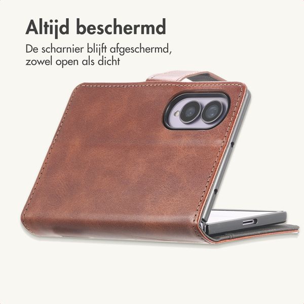 imoshion Luxe Bookcase Samsung Galaxy Z Fold 8 - Donkerbruin