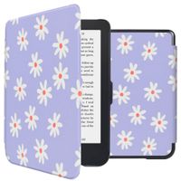 imoshion Design Slim Hard Case Bookcase Kobo Clara 2E / Tolino Shine 4 - Flowers Distance