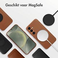 Accezz MagSafe Leather Backcover Samsung Galaxy S24 - Sienna Brown
