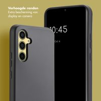 Selencia Backcover met luxe polskoord Samsung Galaxy A54 (5G) - Zwart