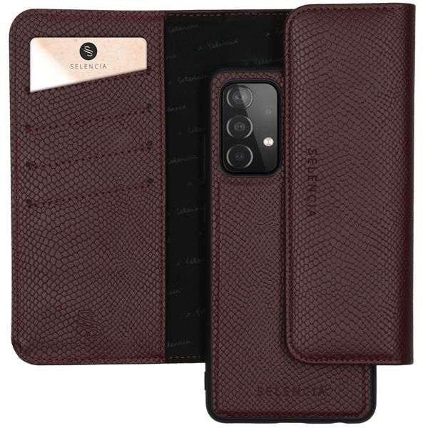 Selencia Tierra Uitneembare Slang Clutch Samsung Galaxy A52(s) (5G/4G) - Donkerrood