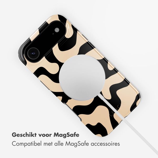 Selencia Vivid Backcover met MagSafe Apple iPhone Air - Art Wave Black