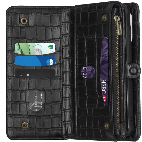 imoshion 2-in-1 Wallet Bookcase iPhone 11 - Black Crocodile