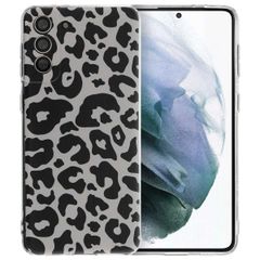 imoshion Design hoesje Samsung Galaxy S21 Plus - Leopard Transparent