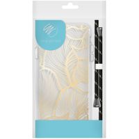 imoshion Design hoesje met koord Samsung Galaxy S20 Plus - Bladeren - Goud