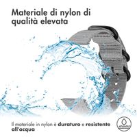 imoshion Rugged Nylon bandje  - Universeel 22 mm aansluiting - Grijs