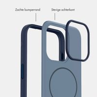 imoshion Color Backcover met Thin MagSafe Ring Apple iPhone 15 Pro - Donkerblauw
