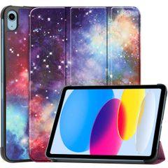 imoshion Design Trifold Case Apple iPad 11 (2025) 11 inch A16 / iPad 10 (2022) 10.9 inch - Space