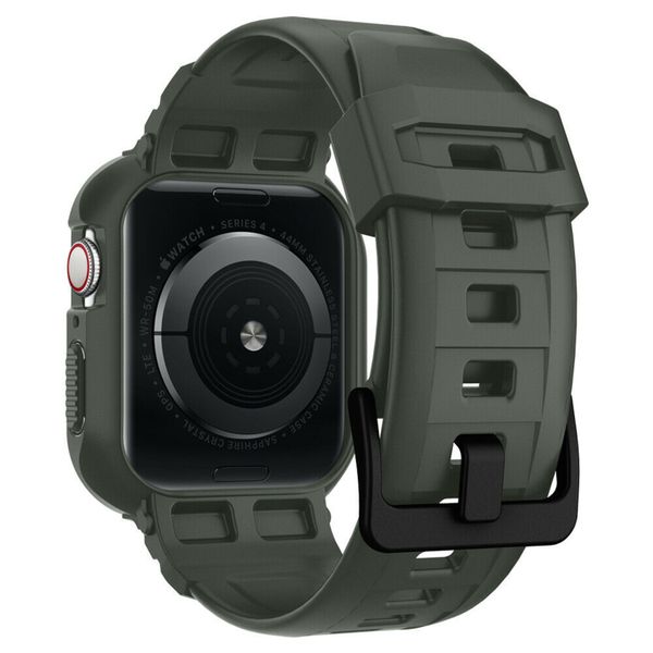 Spigen Rugged Armor™ Pro case Apple Watch 44 mm / 45 mm - Groen