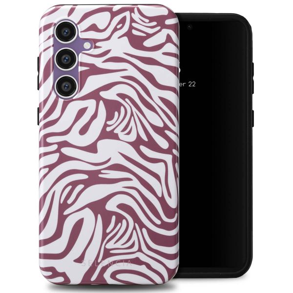 Selencia Vivid Tough Backcover Samsung Galaxy S23 FE - Trippy Swirl Dark Rose