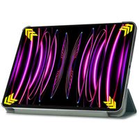 imoshion Trifold Bookcase Apple iPad Pro 12.9 (2018/2020/2021/2022) - Donkergroen