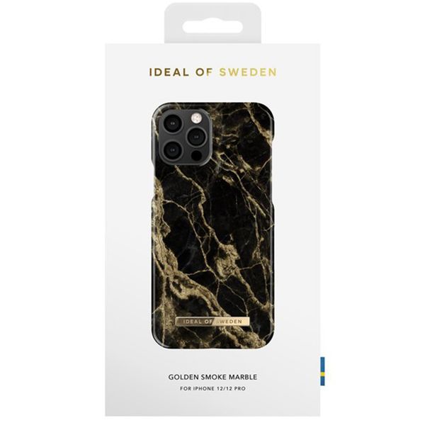 iDeal of Sweden Fashion Backcover Apple iPhone 12 (Pro) - Golden Smoke Marble