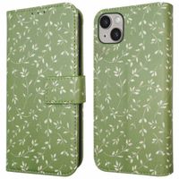 imoshion Design Bookcase iPhone 14 - Green Flowers