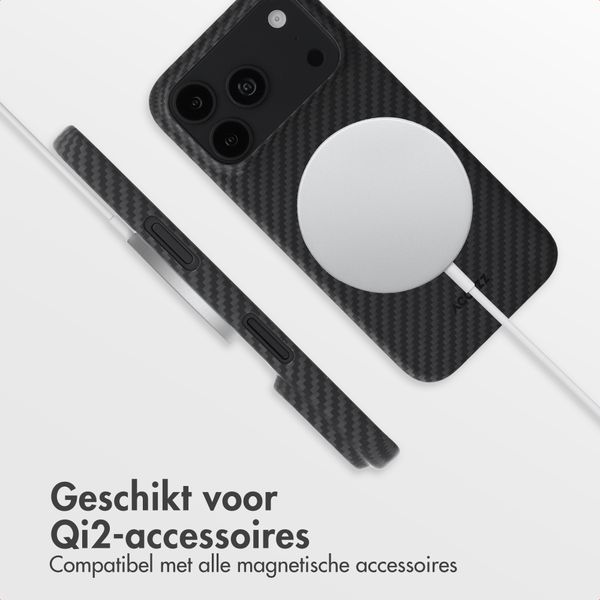 Accezz MagSafe Kevlar® Backcover Apple iPhone 18 Pro Max / 17 Pro Max - Zwart