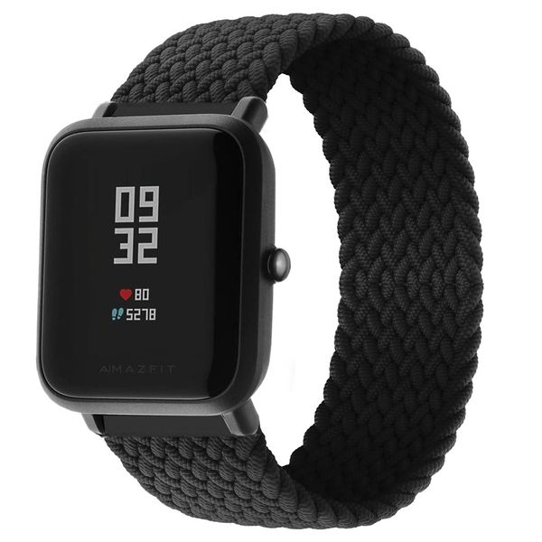 imoshion Gevlochten nylon bandje Amazfit GTS / BIP - Zwart