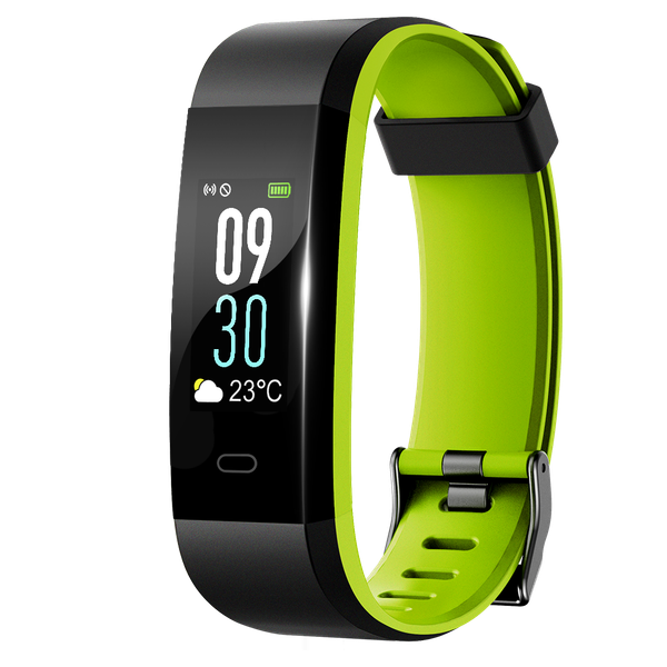 Lintelek Fit Activity tracker - Zwart / Groen