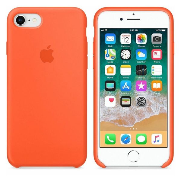 Apple Silicone Backcover Apple iPhone SE (2022 / 2020) / 8 / 7 - Spicy Orange